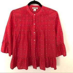 Lucky brand ruffle blouse